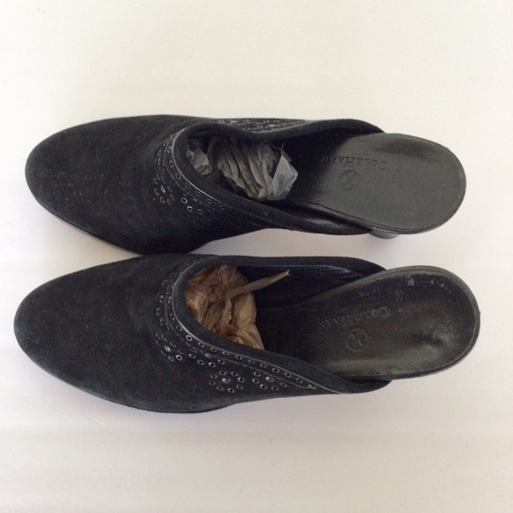 COLE HAAN BLACK SUEDE CLOGS SIZE 9.5 - Picture 4 of 16